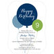 Blue Birthday Balloons Invitations Image 3 of 8